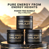 Shilajit 30gm x 3 Bundle – 60 Days Energy & Vitality Supply | Pure Himalayan Resin