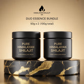 Shilajit 50gm 2 Product Bundle – 100% Pure Himalayan Resin | 60 Days Natural Energy & Stamina Boost Supplement