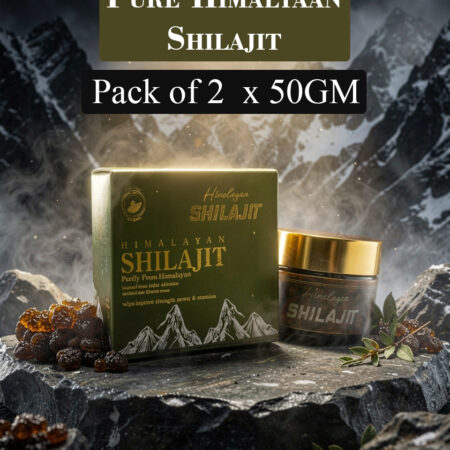 Shilajit 50gm 2 Product Bundle – 100% Pure Himalayan Resin | 60 Days Natural Energy & Stamina Boost Supplement
